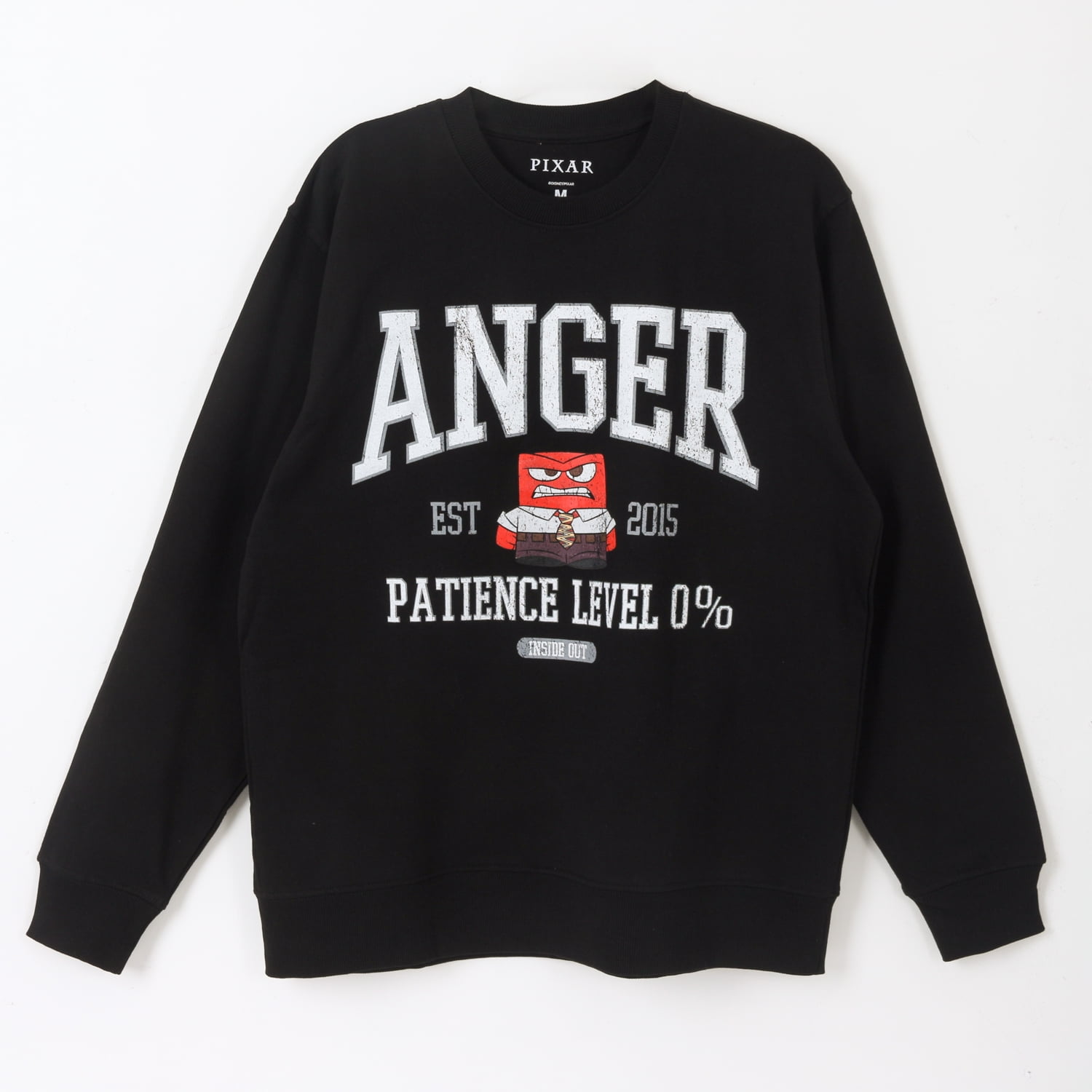 Polerón Cerrado Adulto Negro Ira Intensamente Pixar Disney