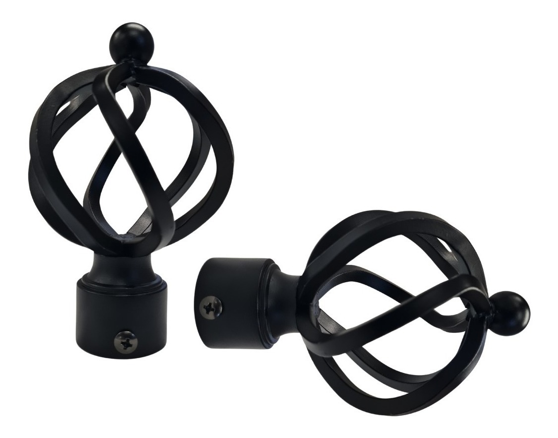 Metalhsa - Pack 2 Unidades Terminal Bola Alambre Negro 28 Mm