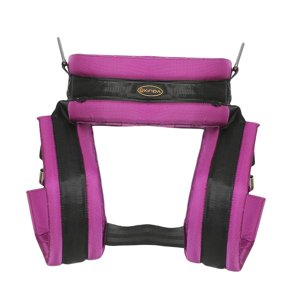 Ioensy - Nylon Bungee Trampoline Arnés Cinturón De Seguridad Protegido Para Niños Púrpura S