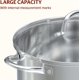 thumbnail image 5 of Stock Pot Sunhouse de acero inoxidable de 7 litros con tapa visible de inducción, 5 of 8