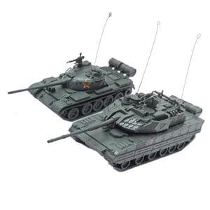 Magideal - Kits De Modelos De Tanque 2X1:72, Vehículos De Reconocimiento, Modelo De Ensamblaje 4D, Tanque Ligero De Juguete Para Niños, Colección De Decoración Verde