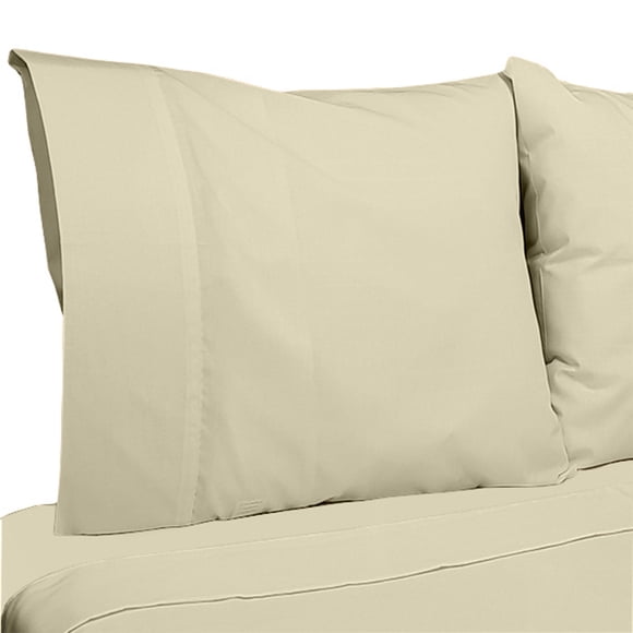 Juego De Sabanas Superking Diversion Liso Beige Claro 200 Hilos