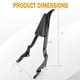 thumbnail image 5 of Barra de apoyo Fjpacemt 66 cm negra desmontable para Harley, 5 of 8