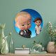 thumbnail image 5 of Jefe en pañales niño blanco Plato decorativo de porcelana fina (bone china), plato decorativo de cerámica para hogar, oficina, soporte de pared, platos decorativos para dormitorio - 6 pulgadas (15 cm), 5 of 6