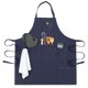 thumbnail image 1 of Delantal opux Chef 81 cm Lona Azul Marino con Bolsillos, 1 of 9