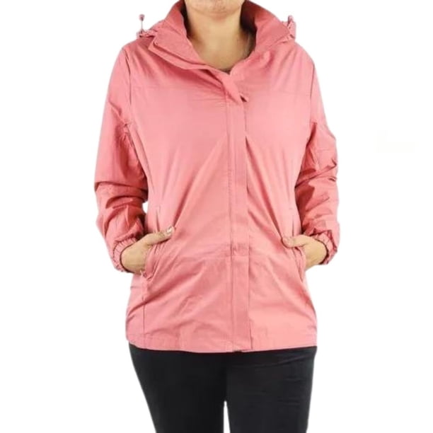 Corta Viento Mujer Parka Liviana Chaqueta Gorro H2