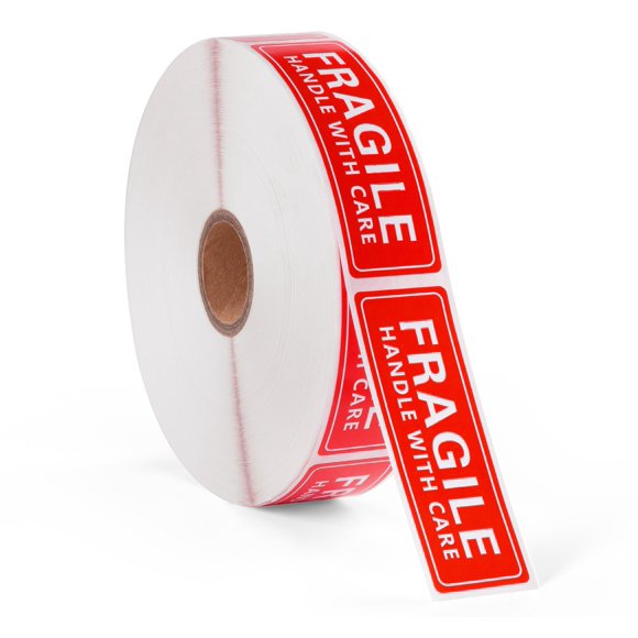 ETIQUETA LuckyGuard 2,5 cm x 7,6 cm 1000/rollo Frágil