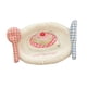 thumbnail image 4 of Posavasos De Tela Decorativo Para Mesa, 17 X 11 Cm, Borde Relleno De Algodón, Para Tarta, 4 of 5