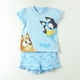 thumbnail image 1 of Pijama Manga Corta Niña Celeste Bingo & Bluey, 1 of 4