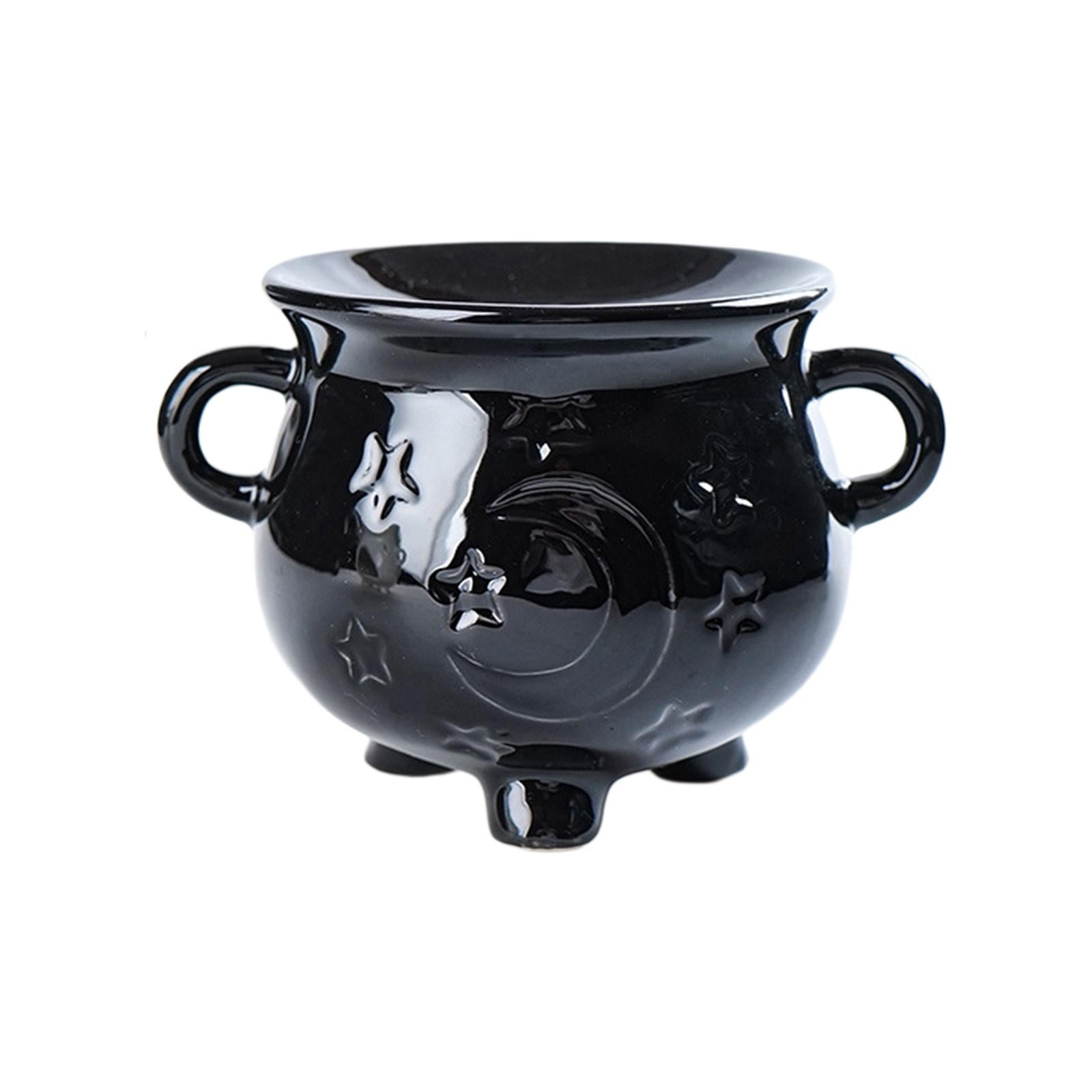 Magideal - Portavelas De Cerámica, Quemador De Aceite Esencial, Quemador De Aroma, Vela, Horno, Difusor De Aceite Para Oficina, Sala De Yoga, Casas De Té Negro