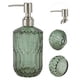 thumbnail image 5 of Unique Bargains 1 Pc Dispensador de Jabón de Bomba Cilíndrico Simple para Baño 450ml Verde Tono Plateado, 5 of 6