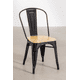thumbnail image 2 of Pack 4 Sillas Tolix con Asiento de Madera, 2 of 5
