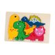 thumbnail image 4 of Rompecabezas De Madera Formas De Color Educativas Tempranas Para Bebé Ni?o Regalo De Cumplea?os Dinosaurio, 4 of 5