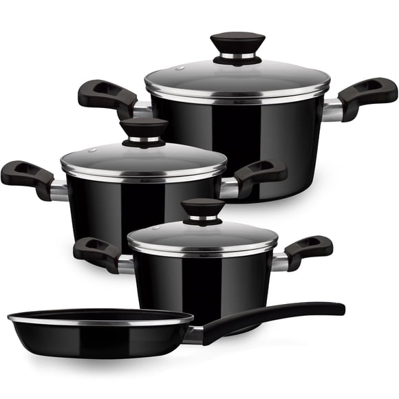 Batería de cocina Magefesa Coral Black 7 piezas