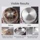 thumbnail image 3 of Esponja acero inoxidable para sartenes elimina quemado resistente limpieza cocina fina 3 uds, 3 of 8