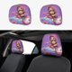 thumbnail image 1 of Rainbow Ruby Funda Protectora Universal para Reposacabezas de Coche, Funda Elástica para Reposacabezas de Asiento de Auto, Funda de Tela Antipolvo, Accesorios de Interior 2 Piezas, 1 of 6