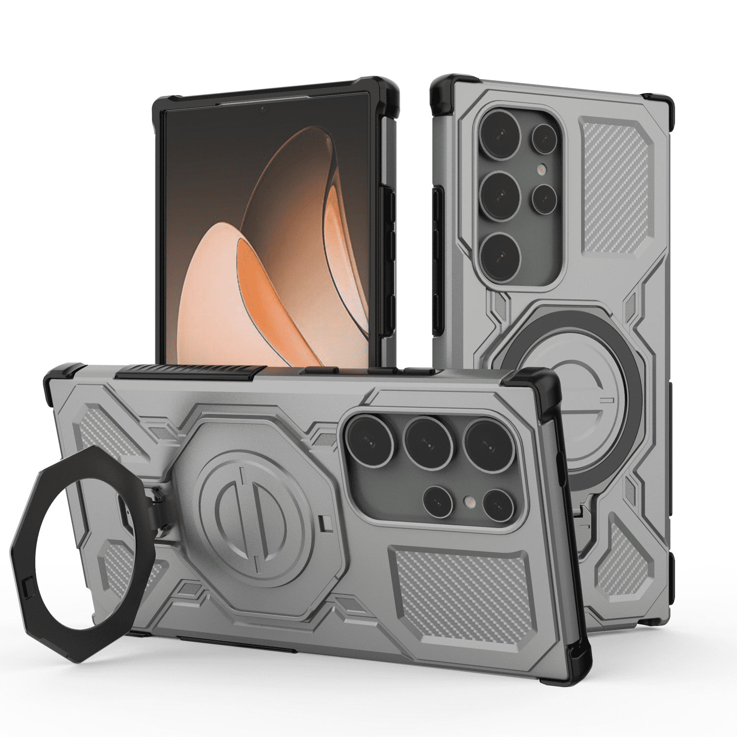 Funda Foxdock Para Samsung Galaxy S24 Ultra , Magnética, Ligera, Soporte 360°, Antigolpes