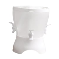 Magideal - Calcera Fría Con Jarra De Grifo Jarra Dividida Recipiente De Bebidas Giratorias Para Fiesta Al Aire Libre Uso Diario De Uso Doméstico Nevera Boda Boda