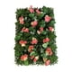 thumbnail image 4 of Panel de pared de césped Artificial con flores, planta Artificial, artesanías florales, Panel de pared de flores para valla al aire libre del Día de S Rojo champán, 4 of 5