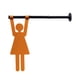 thumbnail image 4 of Letrero De Ba?o Con Símbolos Gráficos Decorativos, Decoración De Pared Para Cafeterías, Negocios, Puertas, Mujeres, 4 of 5