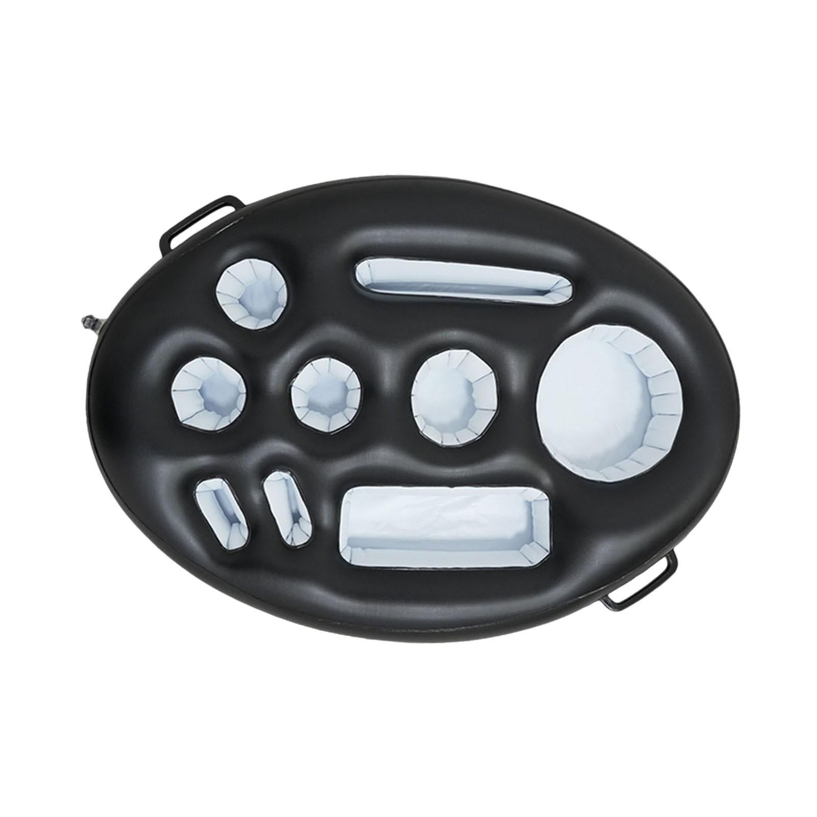 Bothyi - Solicador De Bebida Flotante Inflable Flota Para Piscina Para Piscinas Sirviendo Negro