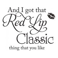 Rienda Libre Graphics - Decomural Red Lip Classic Taylor Swift Ws-40915