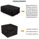 thumbnail image 5 of Nvzi -b Fundas para Muebles de Exterior, Impermeables, Anti-UV, a Prueba de Rasgaduras, Material Resistente a la Decoloración Fundas para Muebles de Patio 106 X 70 X 35inch (Negro), 5 of 5