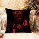 thumbnail image 1 of A FORSAKEN Character Twotime Red And Black Dark Illustration Printed Pillowcase Modern Decorative Cushion Cover Suitable for Sofa Living Room Outdoor Use Bedroo, 1 of 1
