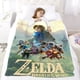 thumbnail image 5 of La Leyenda de Zelda: Breath of the Wild anti-pilling, suave, ligera, esponjosa y acogedora de lujo para hogar y cocina – Perfecta para niños y adultos,130x150cm, 5 of 6