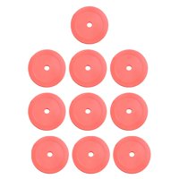 Ioensy - 10 Uds. Marcadores De Puntos De Entrenamiento Antideslizantes De Conos Planos Para Boxeo, Béisbol, Fútbol, Rojo