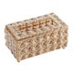 thumbnail image 1 of La Caja De Pa?uelos De Cristal De Lujo Cubre El Organizador Del Soporte De Papel De La Servilleta De Oro, 1 of 5
