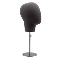Magideal - Cabeza De Maniquí Ajustable Con Base Redonda Estable, Cabeza De Maniquí Duradera, Modelo De Soporte De Exhibición Para Sombrero, Auriculares, Pelucas, Gris