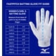 thumbnail image 3 of Guante de Bateo de Softbol Mizuno Finch para Jóvenes Acolchado Talla X-Small, 3 of 3