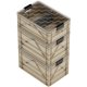 thumbnail image 1 of Pack inicial de cajas de almacenamiento SIDIO color arena, apilables HD, 1 of 8