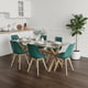 thumbnail image 2 of Comedor Moderno Mesa Xinia 140X90 + 6 Sillas Tulip Verde Esmeralda, 2 of 4