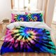 thumbnail image 2 of Moon Wolf Bedding Green Watercolor Forest Wolf Landscape Duvet Cover Sets 3 Pieces Wild Animal Bedding Set, 2 of 5