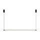 thumbnail image 4 of Lámpara Colgante LED Lámpara De Araña Tienda De Campo Dormitorio Colgante Accesorio De Techo 80 Cm Negro Horizontal, 4 of 5