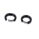 thumbnail image 2 of Argollas Huggies negras 10mm hipoalergenicas, 2 of 3