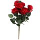 thumbnail image 4 of Ramo De Flores De Rosa Francés Artificial Boda Decoración Floral Para El Hogar Rojo, 4 of 5