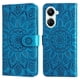 thumbnail image 5 of Funda tipo cartera FOXDOCK para Huawei Nova 10 SE , diseño girasol en relieve, cuero PU, cierre magnético, soporte y tarjetero, 5 of 5