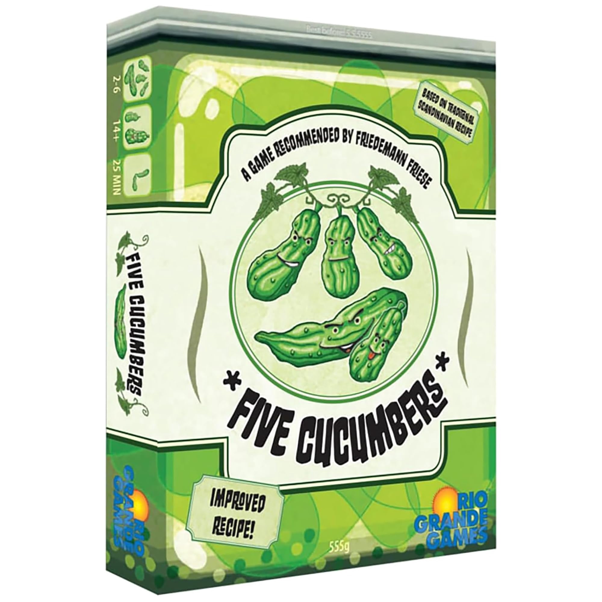 Juego De Cartas Rio Grande Games Five Cucumpers 2-6 Jugadores