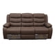 thumbnail image 1 of Sofá ODH Reclinable 3 Cuerpos New Italia Lino Chocolate, 1 of 5