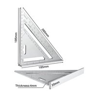 Disparo - Escuadra De Medición Rápida De Aluminio Para Carpintería