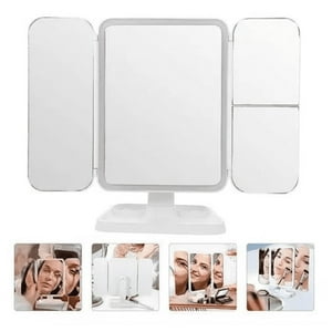 Genérico - Espejo Maquillaje Profesional 22 Led Aumento Plegable Grande