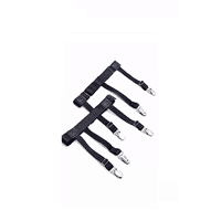 Genérico - Suspensor, Sujetador Camisa Hombre Tirantes, Negro