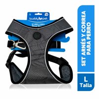 Set Arnés Pechera Y Correa Para Perro Talla L 1 Un Buddy Pet