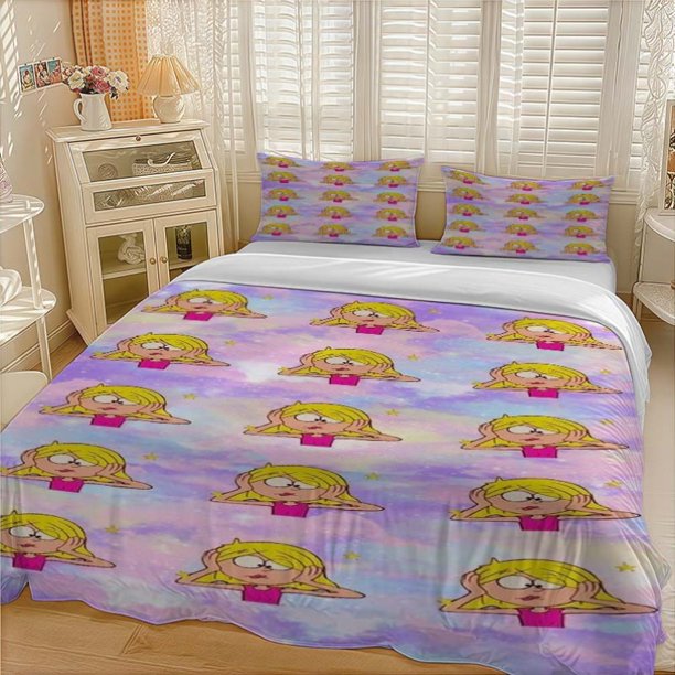 3pcss Star Butterfly Thoughts Theme Bedding Set Duvet Cover Pillowcase Set
