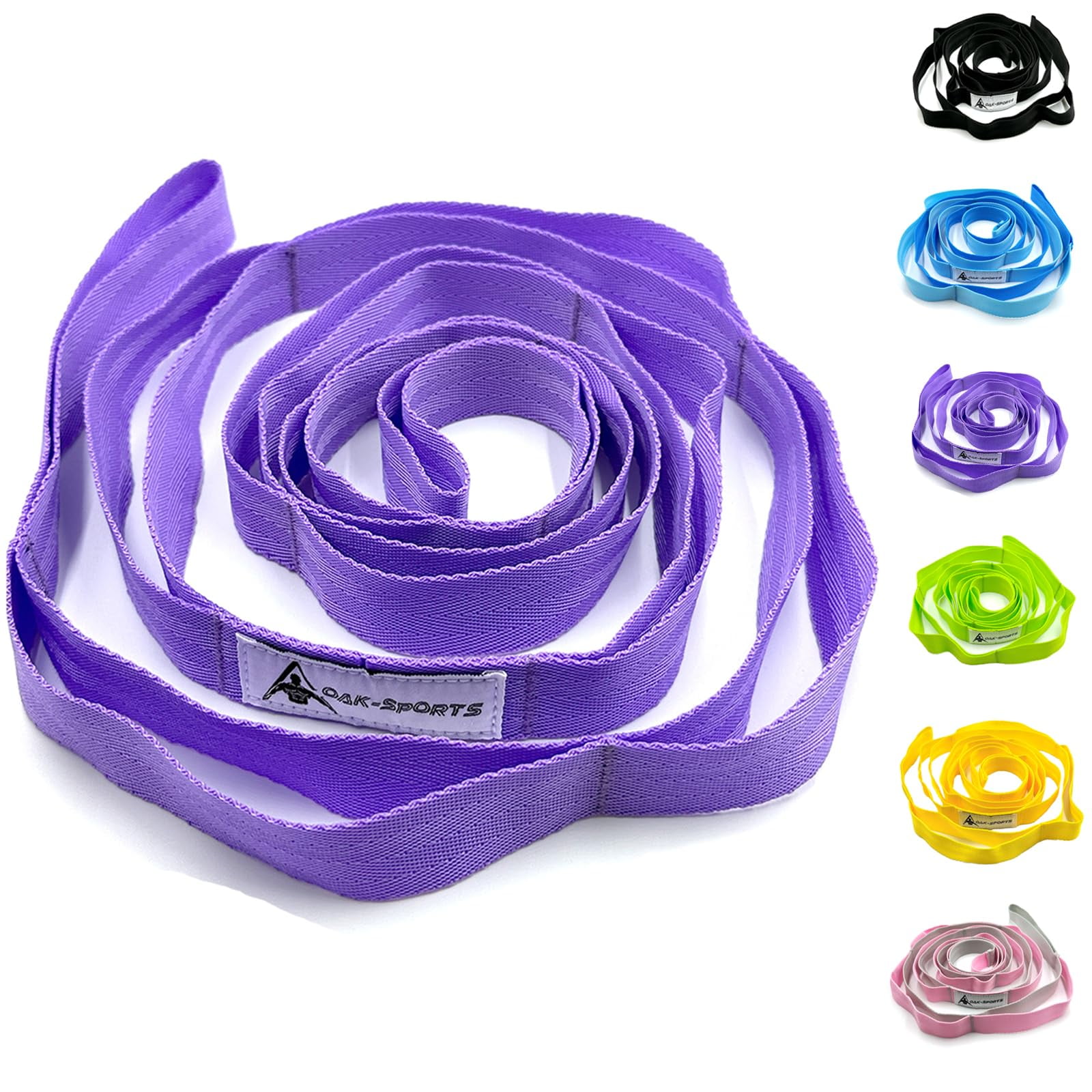 Correa Elástica Para Yoga Oak-sports Con Trabillas Para Terapia