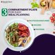 thumbnail image 4 of Plato de Control de Porciones Health Beet Macro Diet 25 cm, 4 of 7