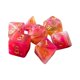 thumbnail image 2 of 7 Piezas De Dados Poliédricos De Colores Dobles D6 D4 D8 D10 (00-90 Y 0-9) D12 D20 Rosa Oscuro, 2 of 5